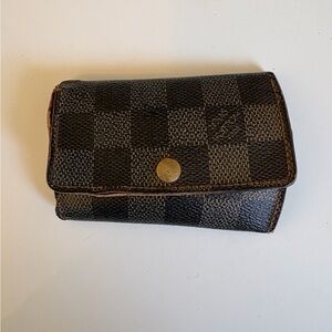 Louis Vuitton Damier Ebene 6 Ring Key Holder Wallet Project Repair